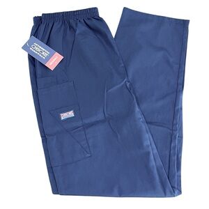 NWT Cherokee Authentic Workwear Scrubs Elastic Waist Pants Women’s Size XS Navy